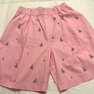 ZARA Pink Embellished Women's Shorts